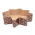 Star-shaped paper baking mould - 20 pcs