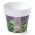 Round imprinted pot - 14 cm - herbal pattern - 3 pieces