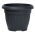 Outdoor-Blumentopf "Terra" ø 15 cm mit Untertasse - anthrazitgrau - 