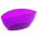 Oval orkide saksı - Luna - 37 cm - Şeffaf mor - 