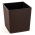 Quadratischer Blumentopf "Juka" - 30 cm - Rattan mokka-braun - 