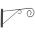 Grey hanging basket hanger - 48 cm