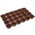 Cupcake og muffin bagestel - til 24 forme - brun - 5 stk - 