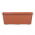 Rectangular, outdoor flower pot - Agro - 50 cm - Terracotta