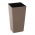 Quadratischer Blumenkasten "Finezja" mit Einsatz - 25 cm - dunkelbeige - 
