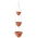 Vasos suspensos "Roma" de três níveis - 20 + 25 + 30 cm - cor terracota - 
