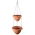 "Roma" two-level hanging flower pots - 25 + 30 cm - terracotta-coloured