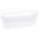 Langwerpige plantenpot met schotel Magnolia Jersey - 50 cm - wit - 
