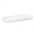 Langwerpige plantenpot met schotel Magnolia Jersey - 50 cm - wit - 