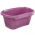 Portable wash basin/ laundry tub - Tilda - 57.5 x 38 cm - berry