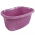 Portable wash basin/ laundry tub - Tilda - 57.5 x 38 cm - berry