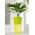 Coprivaso alto "Vulcano Tube" - 20 cm - giallo trasparente - 