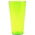 Invólucro do pote alto com um inserto "Tubo Vulcano" - 20 cm - verde transparente + inserto bege - 