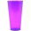 Caixa do pote alto com um encaixe "Tubo Vulcano" - 20 cm - roxo transparente + encaixe preto - 