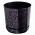 Round plant pot "Dekor" - 18 cm - black marble
