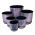 Ronde bloempot "Dekor" - 26 cm - maan glans - 