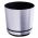 Round plant pot "Dekor" - 18 cm - matte silver
