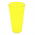 Invólucro de pote alto com inserção "Tubo Vulcano" - 20 cm - amarelo transparente + inserção de cor de sorvete de mirtilo - 