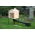 Wooden garden smoker - 50 x 50 x 50 cm - raw wood - SMOKING  KIT