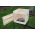 Wooden garden smoker - 50 x 50 x 50 cm - raw wood - SMOKING  KIT