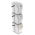 Set cestino raccolta differenziata - 3 x 25 litri - bianco - 