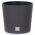 Runder Blumentopf + Einsatz + Bewässerungssystem - Rato rund - 25 cm - umbra, dunkelbraun - 