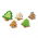 Two-sided cookie cutters - Christmas trees - DELÍCIA - 4 sizes
