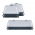 Set per la coltivazione di piante in casa - vassoio da giardinaggio + grande mini serra interna + due piccole mini serre - grigio antracite - 