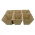 Macetas de turba cuadradas 8 x 8 cm - 6 piezas - 