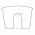 Coffre de balcon sur rail "Crown" - gris anthracite - 24 cm - 