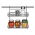 Two level rack - MONTI - 26 cm
