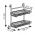 Two level rack - MONTI - 26 cm