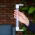 White outdoor thermometer with a transparent scale - 230 x 26 mm