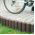 Garden palisade, high - 2,1 m - Brown