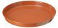 Platillo redondo de madera "Elba" - 13,5 cm - color terracota - 