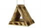 Driehoekige vogelvoeder - verkoold hout - 