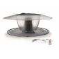 Table d'oiseau sur pied / plateau d'alimentation Birdyfeed Round - gris pierre - 
