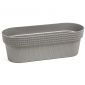 Funda de maceta larga "Jersey Magnolia" - 50 cm - gris - 