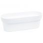 Lange potpot "Magnolia Jersey" - 50 cm - wit - 