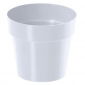 Runder einfacher Topf - 16 cm - weiß - 