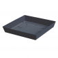 Platillo cuadrado "Lofly" maceta liviana - 16.5 cm - gris antracita - 