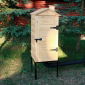 Ahumador de jardín de madera Plus - 50 x 50 x 100 cm - madera en bruto - sin horno - KIT DE FUMAR - 
