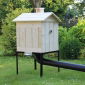 Wooden garden smoker - 50 x 50 x 70 cm - raw wood - without the furnace - SMOKING  KIT